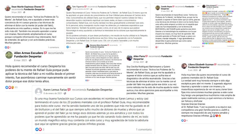 opiniones curso online Activa los Poderes de Tu Mente Rafael Guia opiniones y testimonios de alumnos