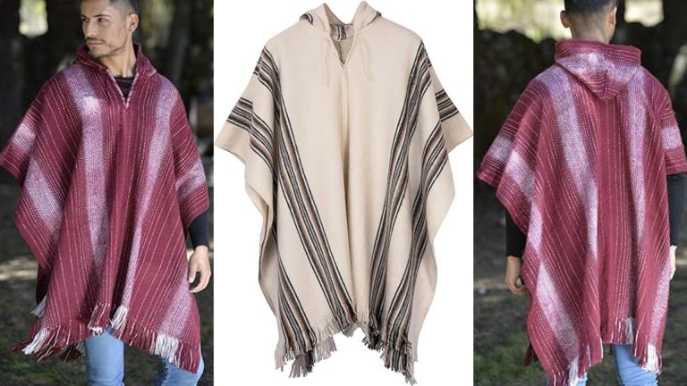 Gamboa estilo Poncho alpaca Mexicano unisex