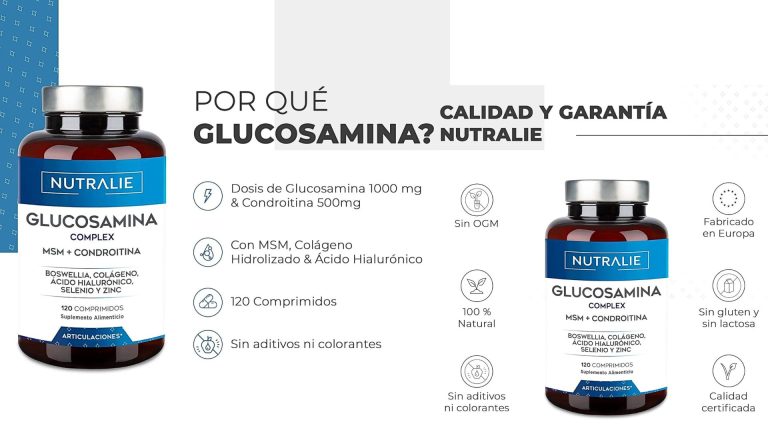 Glucosamina Condroitina MSM Colageno Articulaciones Cartilago Huesos Antiinflamatorio Natural Acido Hialuronico Boswelia Selenio Zinc 120 Comprimidos