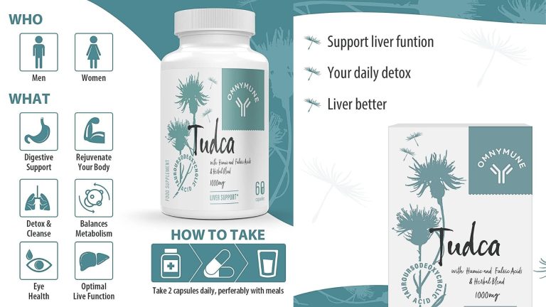 Suplemento de soporte y limpieza hepatico TUDCA 1000 mg acido tauroursodesoxicolico desintoxicacion 180 capsulas